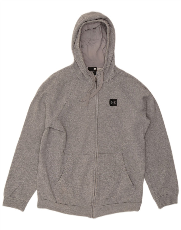 UNDER ARMOUR Pull à capuche zippé pour homme, petit gris