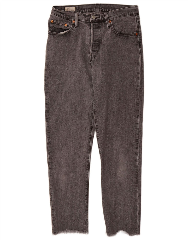 Levi's Jean Droit 501 Femme W28 L28 Gris Coton