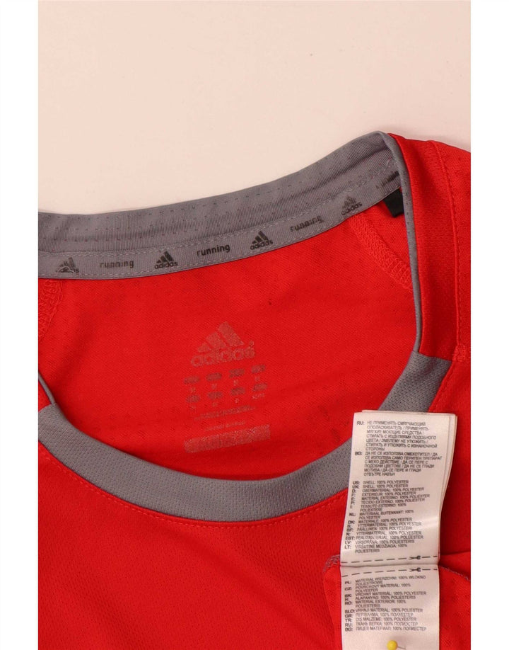 Adidas T-Shirt Homme Haut Rouge Moyen Polyester