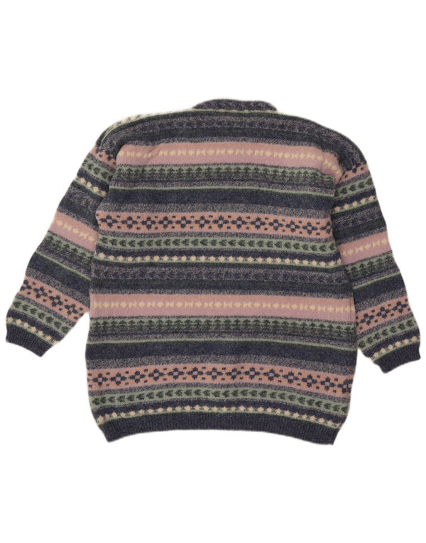 Tulchan Pull col rond pour femme UK 18 XL Multicolore Fair Isle