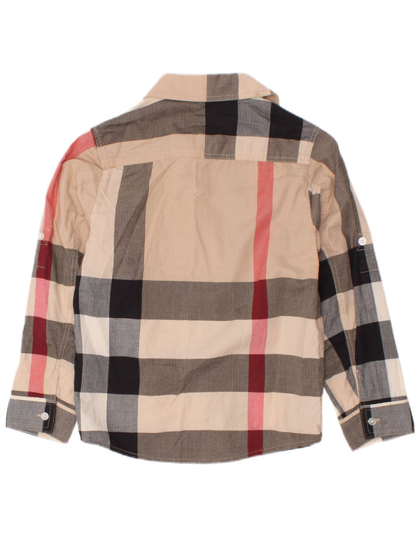 Burberry Chemise Garçon 5-6 ans Coton à Carreaux Multicolore