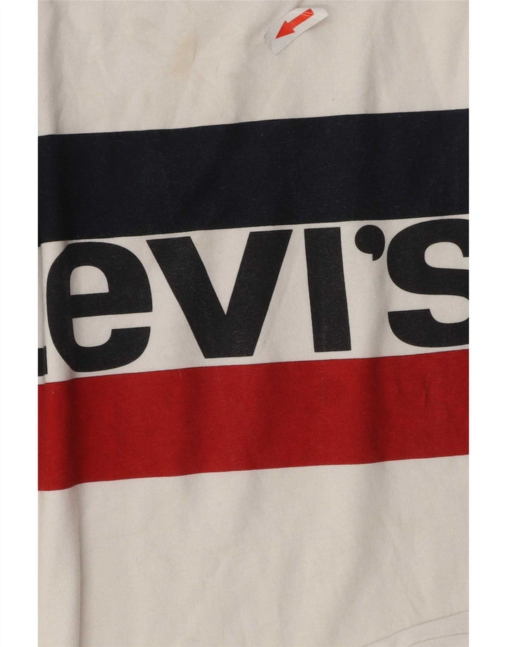 Levi's Tee-Shirt Graphique Homme Blanc Moyen Coton