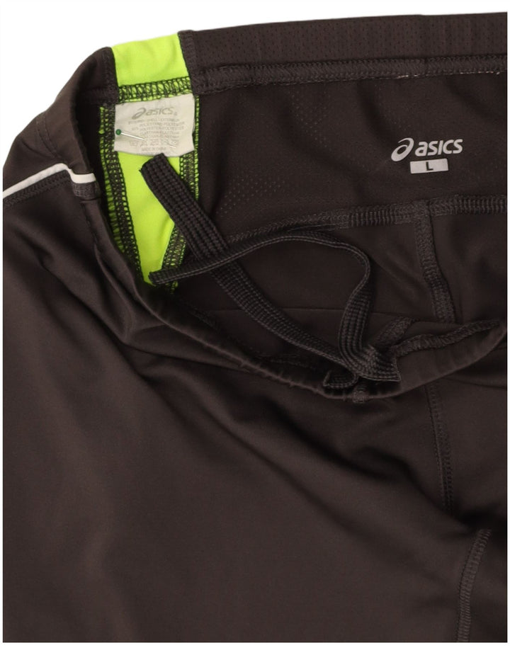 ASICS Womens Sport Shorts UK 14 Large Grey Polyester