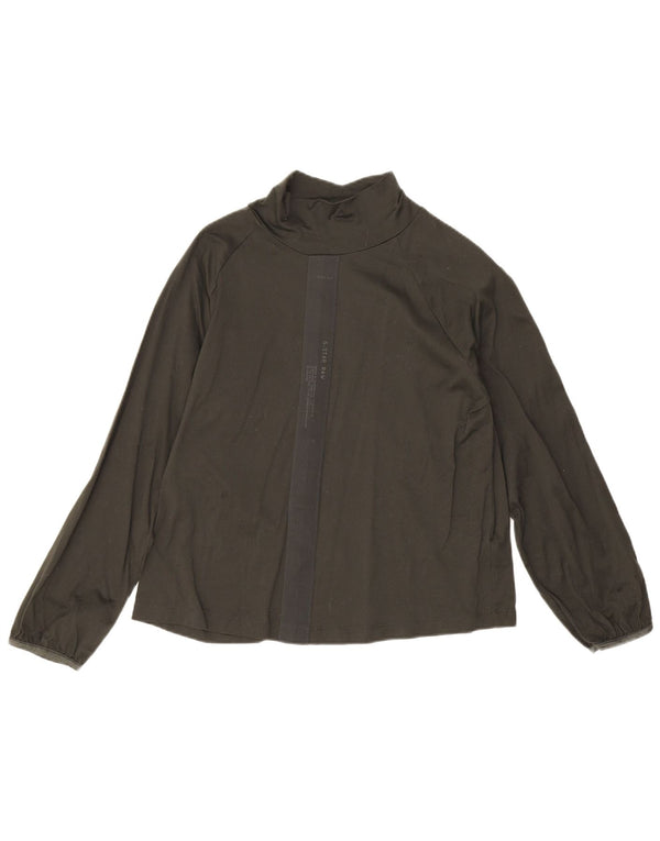 G-Star Haut à manches longues pour femme UK 14 Large Noir Colourblock Cotton