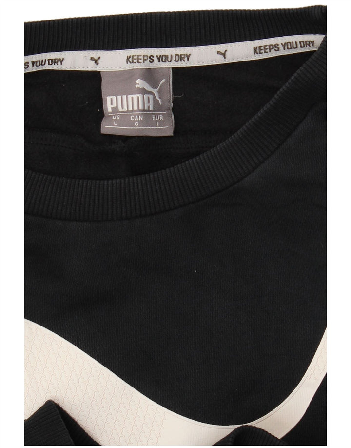 PUMA Sweat-shirt graphique pour hommes, grand, noir