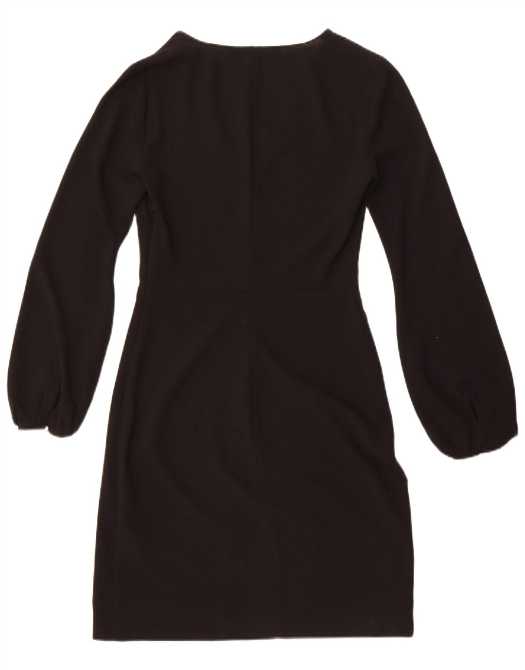 Zara Robe fourreau à manches longues pour femme UK 6 XS Noir Polyester