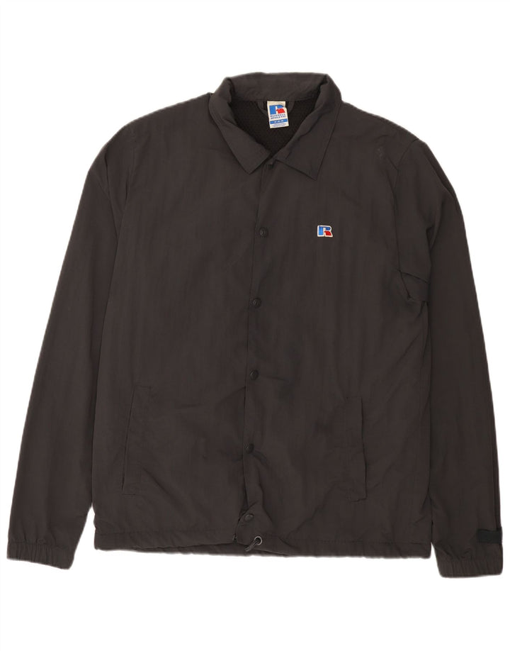 Russell Athletic Veste Bomber Graphique Homme UK 38 Gris Moyen Polyamide