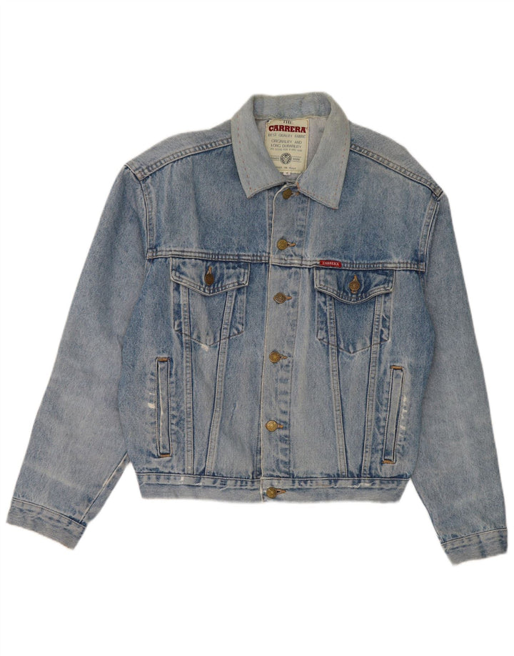 Carrera Veste en jean vieilli pour homme UK 36 Petit coton bleu