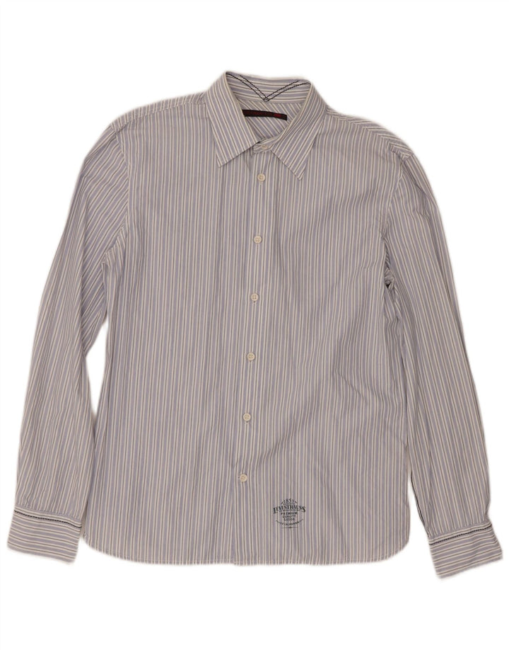 Levi's Chemise Homme Bleu Moyen Rayé Coton