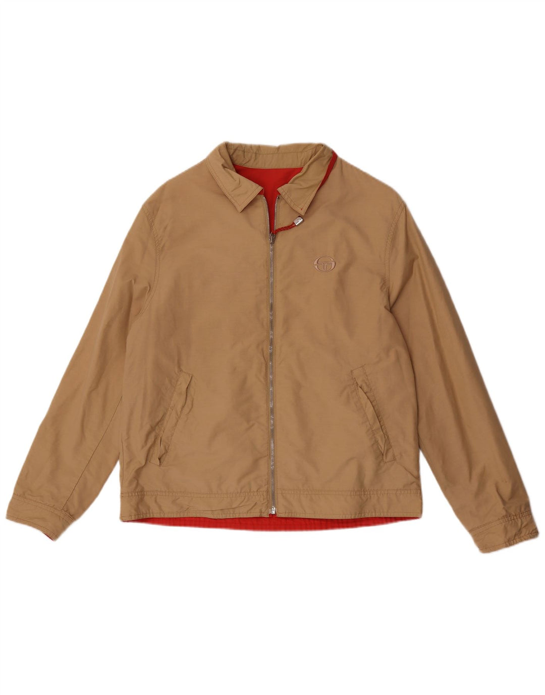 Sergio Tacchini Veste réversible pour homme UK 38 Coton beige moyen