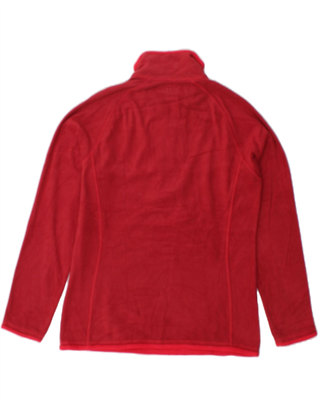 MOUNTAIN WAREHOUSE Womens Zip Neck Fleece Jumper UK 12 Medium Red Vintage Mountain Warehouse and Second-Hand Mountain Warehouse from Messina Hembry 