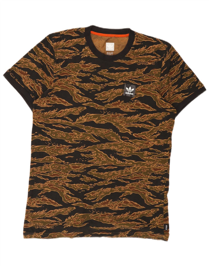 ADIDAS T-Shirt Homme Marron Moyen Camouflage
