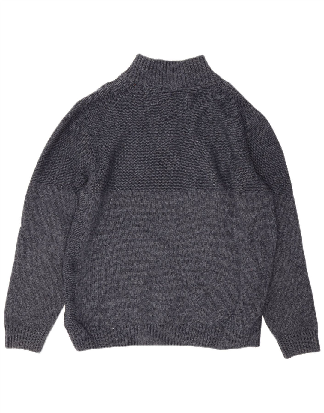 Weird Fish Pull à col zippé pour homme 2XL Bleu marine Polyester