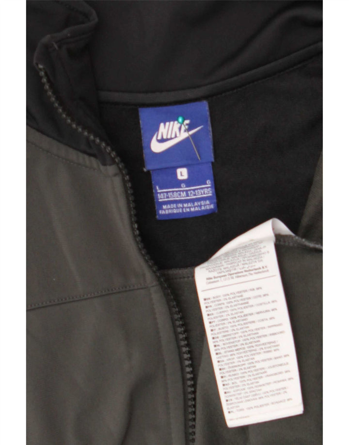 Veste de survêtement Nike pour garçons 12-13 ans Grand gris polyester color block