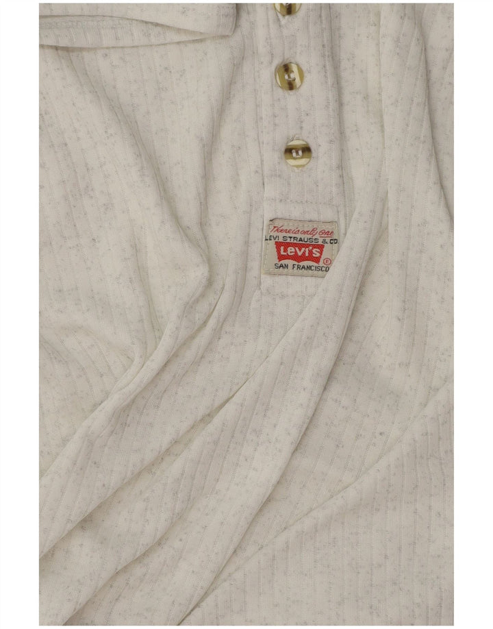 LEVI'S Débardeur Homme Large Blanc Moucheté