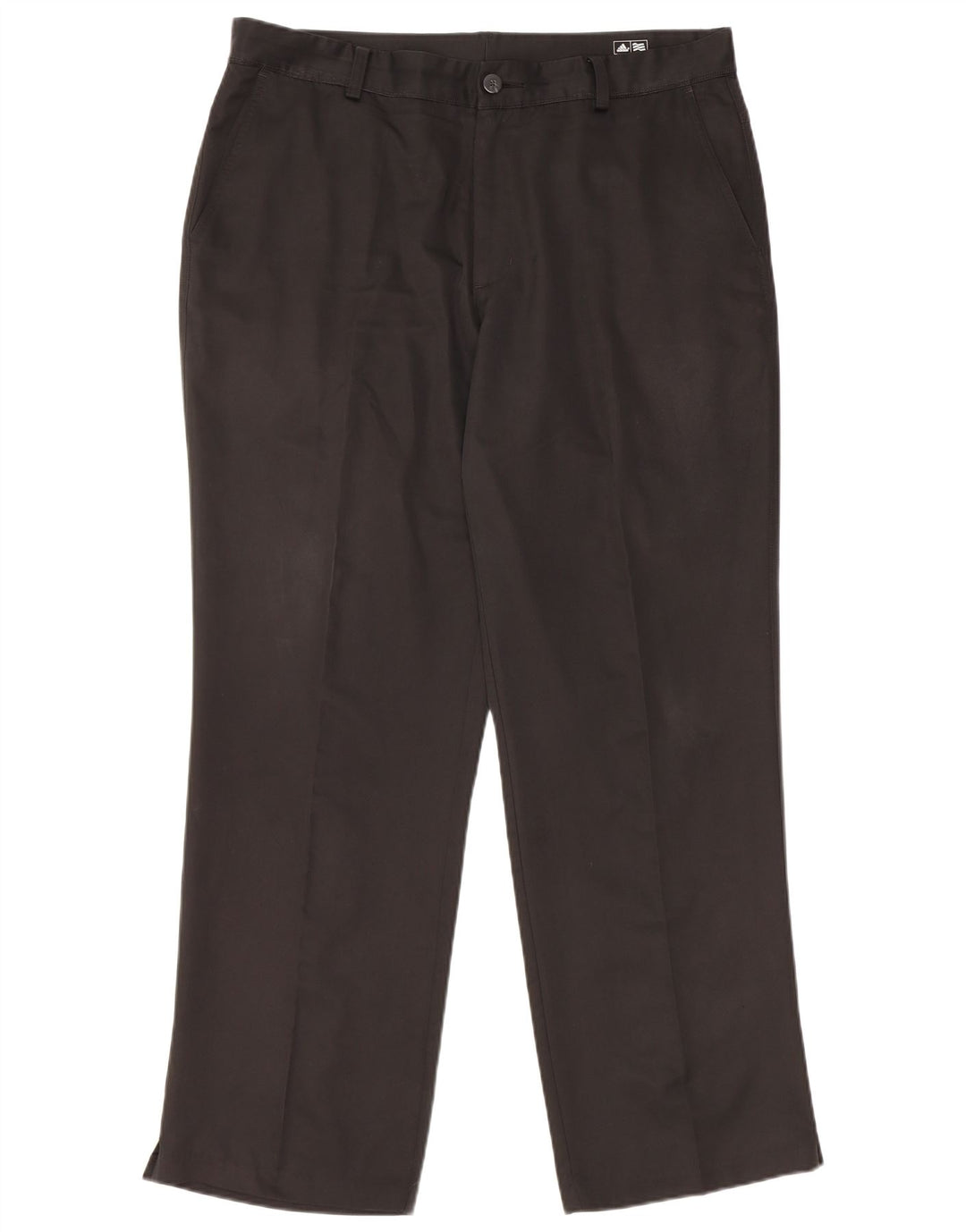 ADIDAS Mens Climalite Straight Chino Trousers W36 L32 Black Polyester