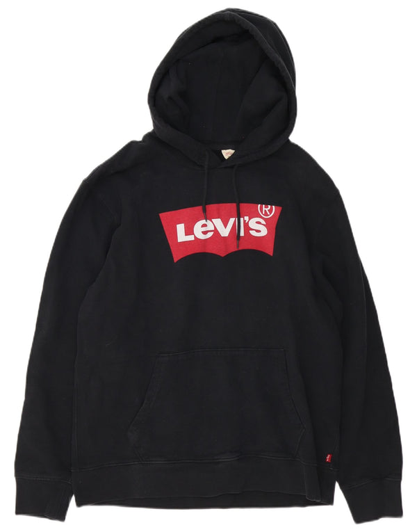 Levi's Pull à Capuche Graphic Homme Noir Moyen Coton