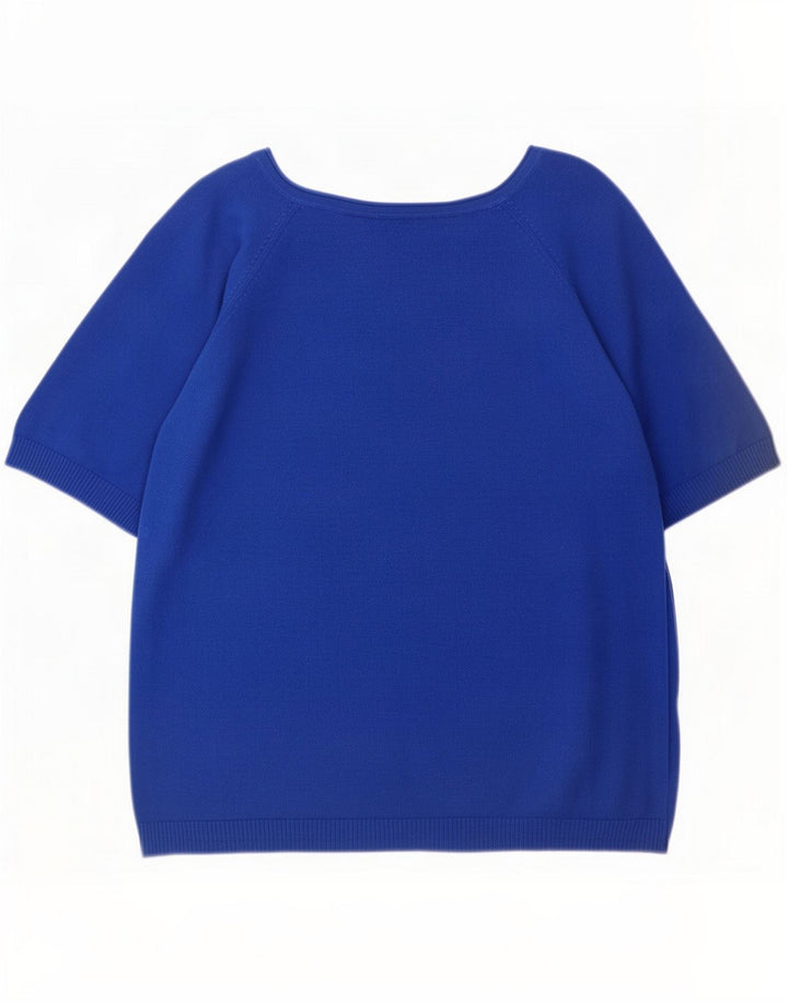 Zara Femme Chemisier Top UK 14 Bleu Moyen