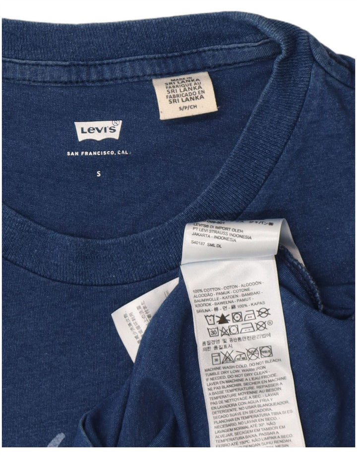 Levi's T-Shirt Graphique Homme Petit Bleu Coton