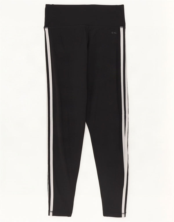 Adidas Legging court coupe ajustée pour femme UK 12/14 Noir moyen Polyester