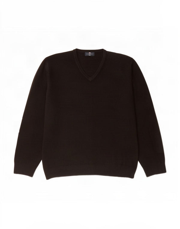 Marks & Spencer Pull Blue Harbor Col V Homme XL Noir Acrylique