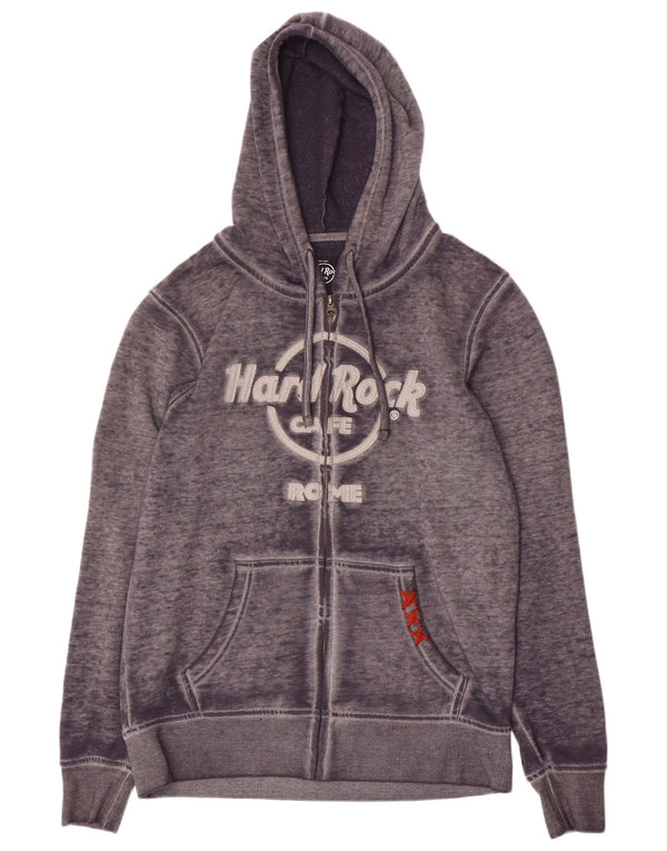 Hard Rock Cafe Pull à Capuche Zippé Rome Graphic Homme Gris Moyen Moucheté