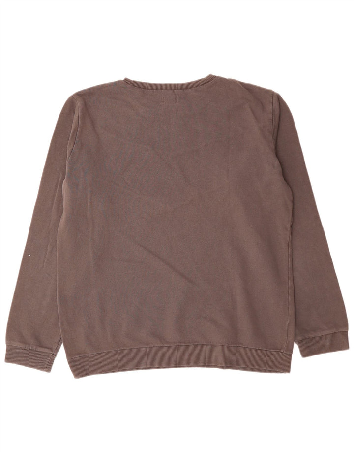 Diesel Sweat-shirt graphique pour homme, petit, gris, colour block