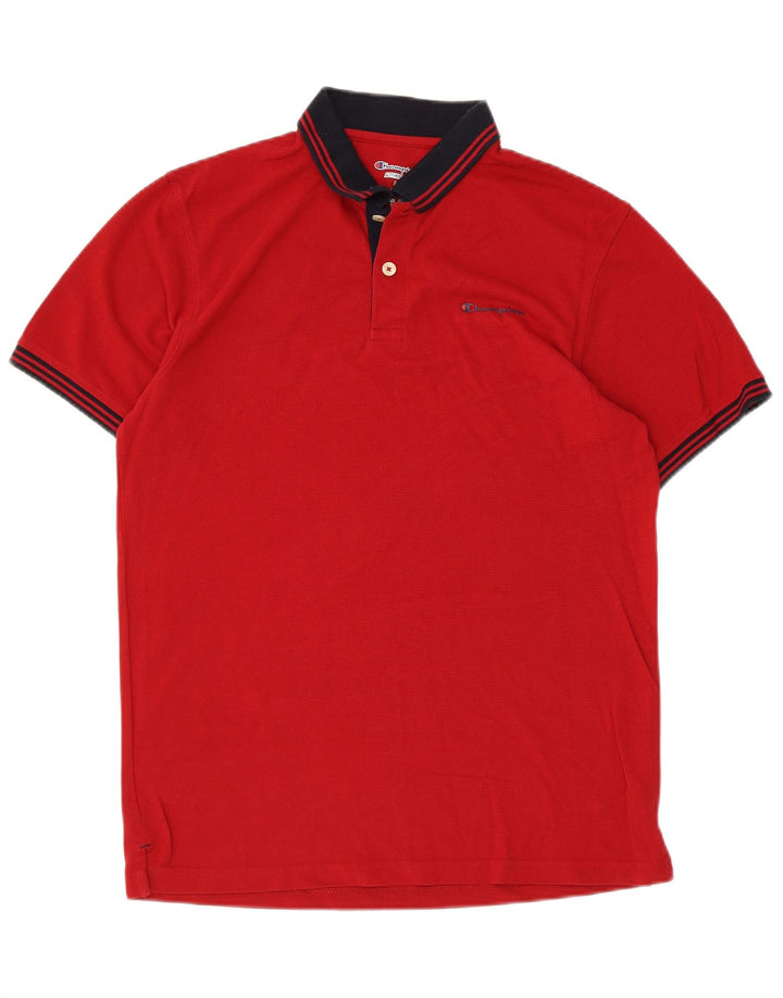 CHAMPION Polo Homme Grand Rouge Coton