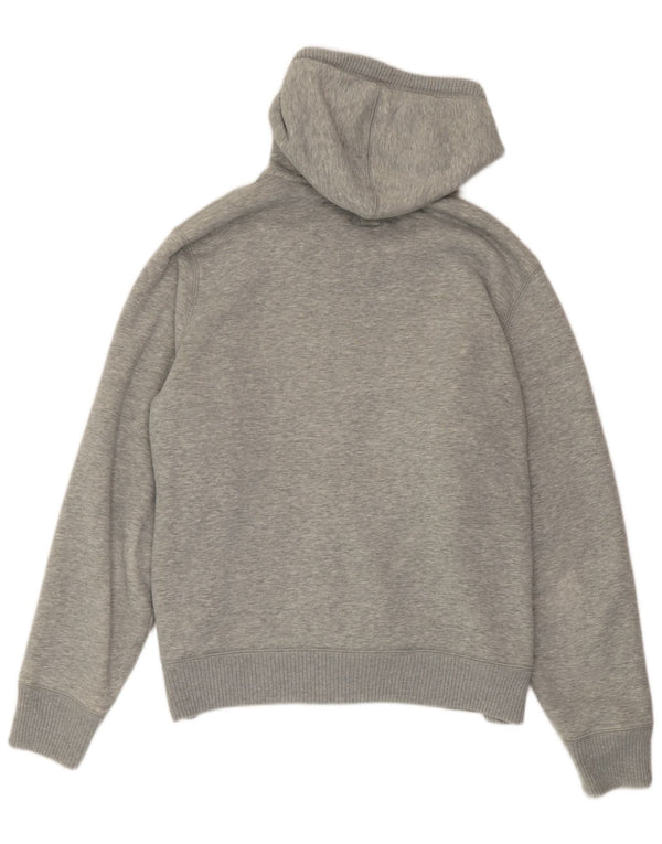 Gap Pull à capuche zippé graphique pour hommes, grand coton gris