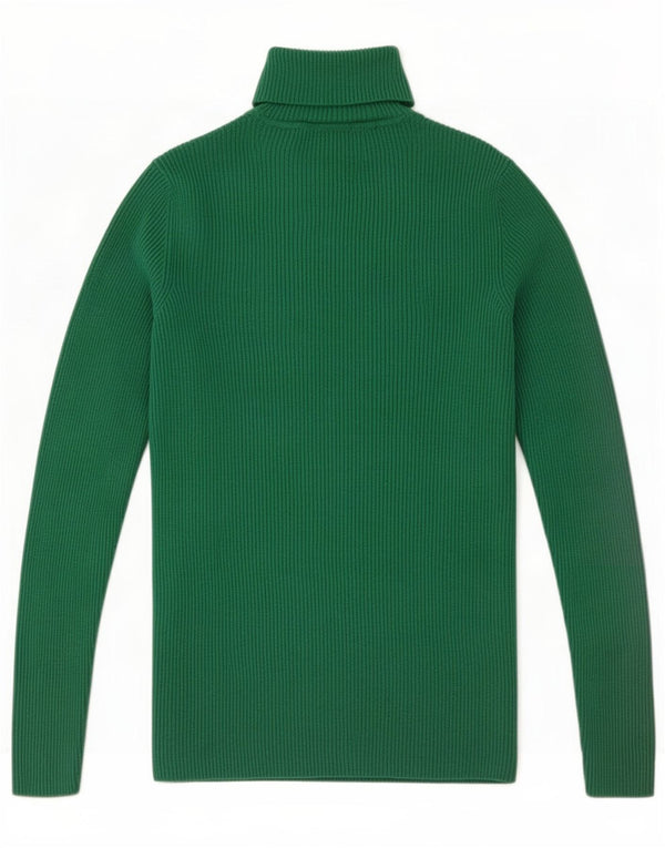 Marks & Spencer Pull col roulé pour femme UK 10 Small Vert Viscose