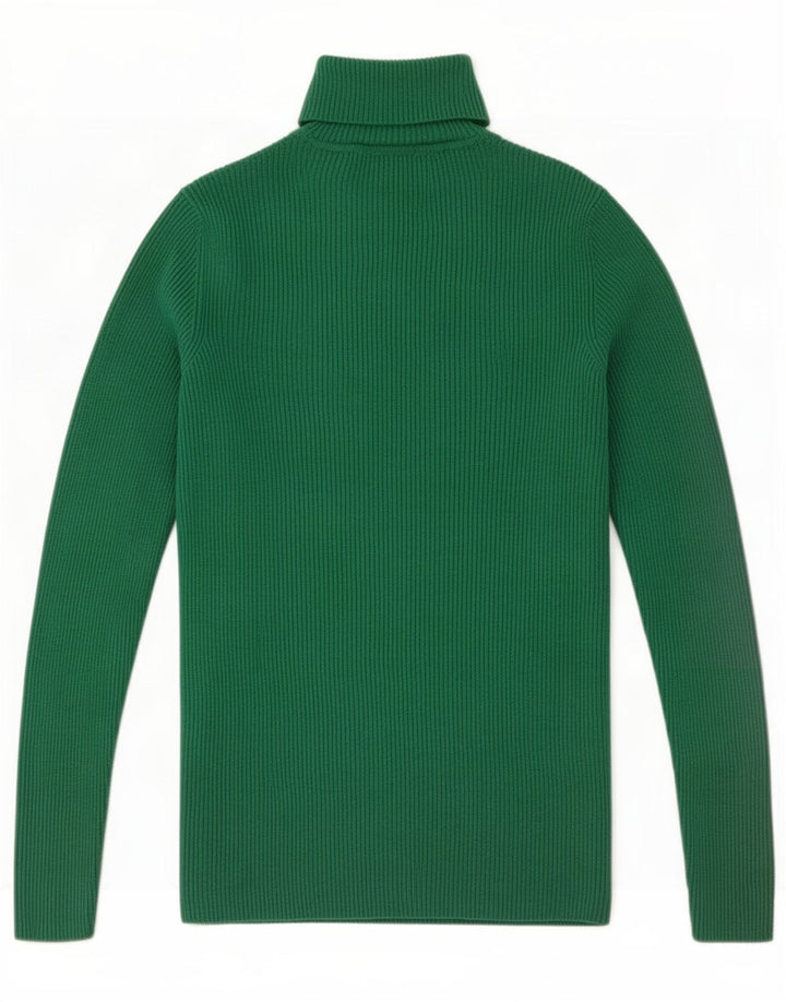 Marks & Spencer Pull col roulé pour femme UK 10 Small Vert Viscose