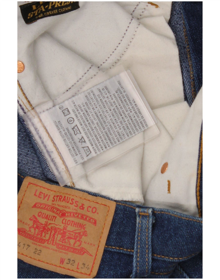 LEVI'S Jean Bootcut 417 Homme W32 L34 Bleu Coton