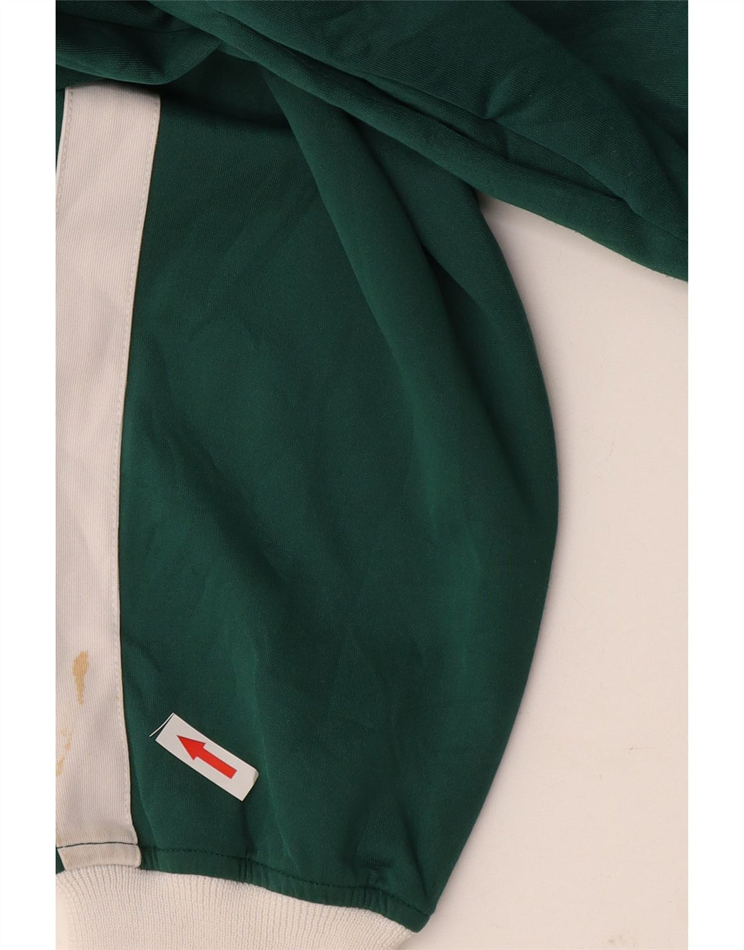 Zara Veste de survêtement pour femme UK 10 Petit Vert Colorblock Polyester