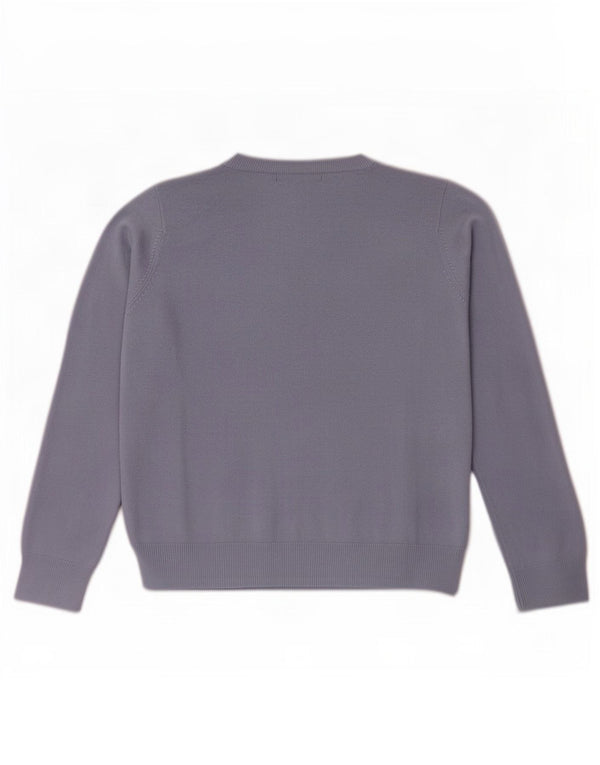 Marks & Spencer Pull à col rond pour femme UK 14 Grand Acrylique Violet