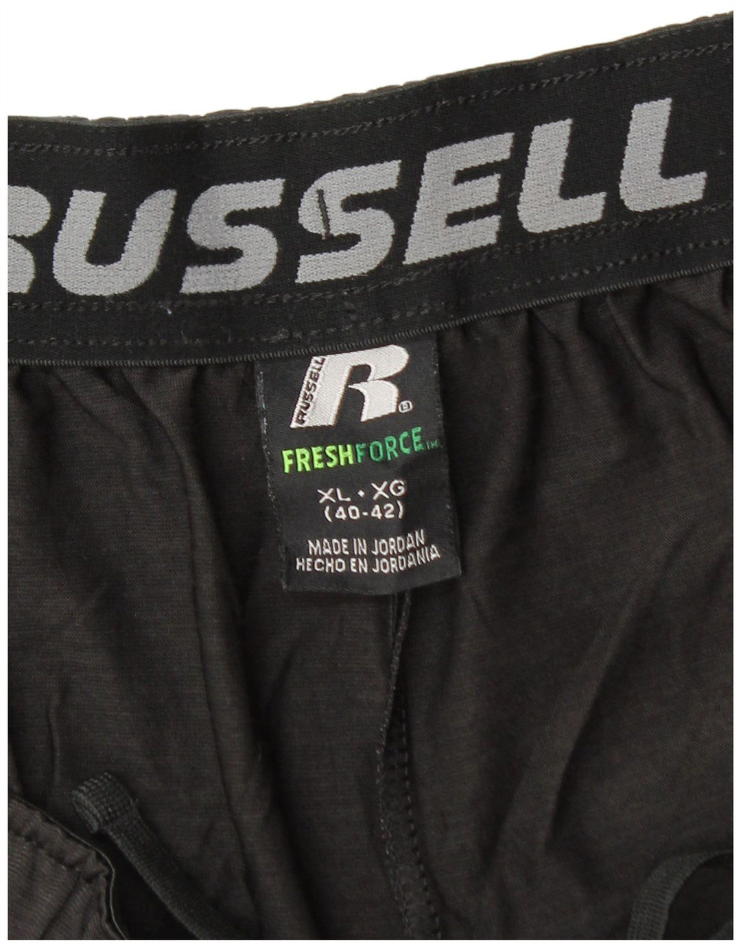 RUSSELL ATHLETIC Short de sport Dri-Power pour homme XL Noir Polyester