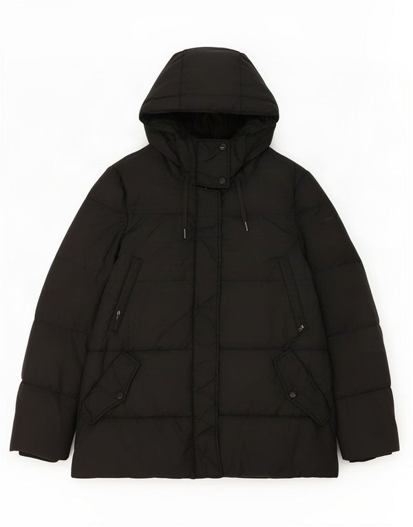 Woolrich Veste rembourrée à capuche Penn-Rich pour femme UK 14 Noir moyen Polyester