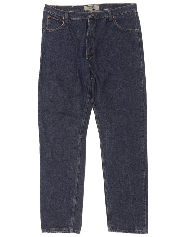Wrangler Jean droit homme W40 L36 bleu marine coton