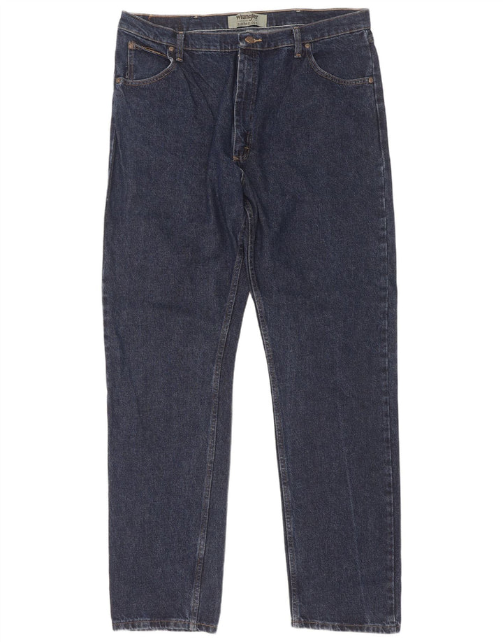 Wrangler Jean droit homme W40 L36 bleu marine coton