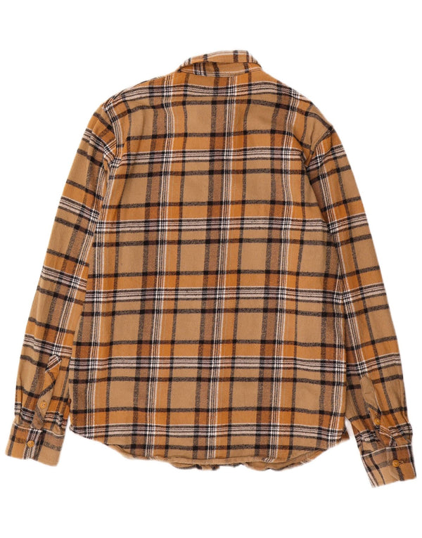 VOLCOM Chemise en flanelle pour homme en coton à carreaux marron