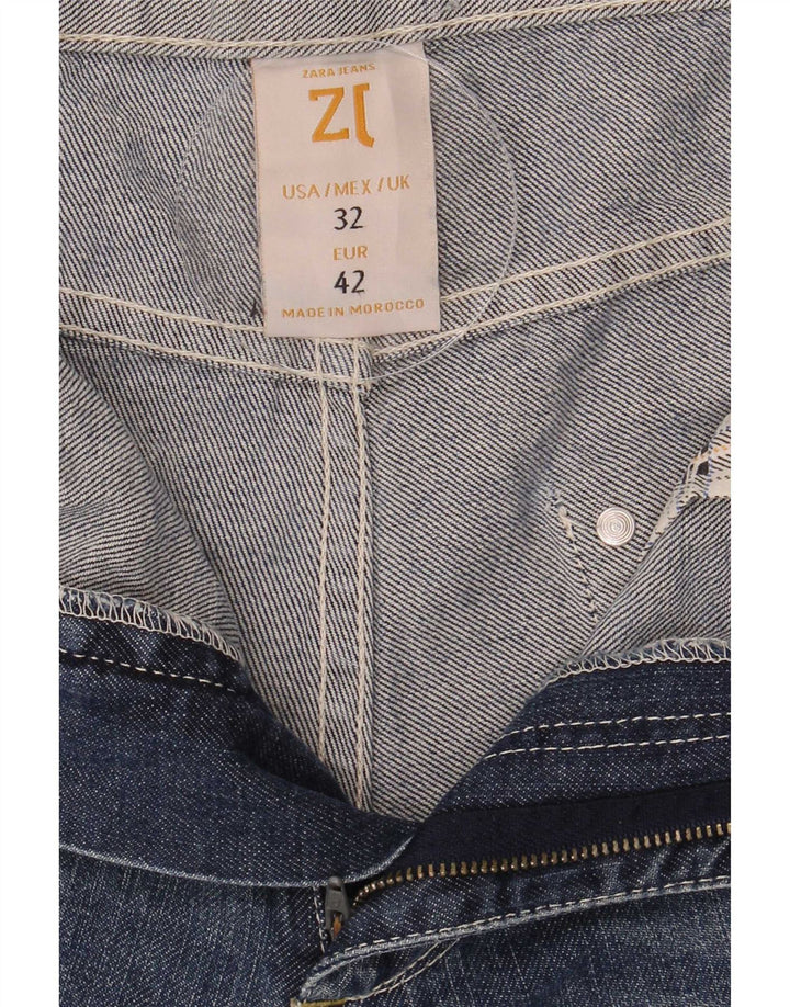 Zara Short en jean pour homme EU 42 Large W32 Bleu marine