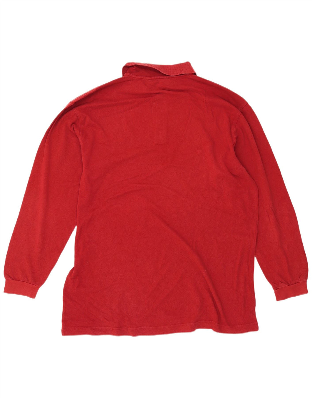 Kappa Polo à manches longues pour homme 2XL Rouge Coton