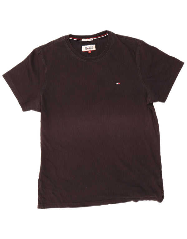 Tommy Hilfiger T-Shirt Homme Haut Large Noir Coton