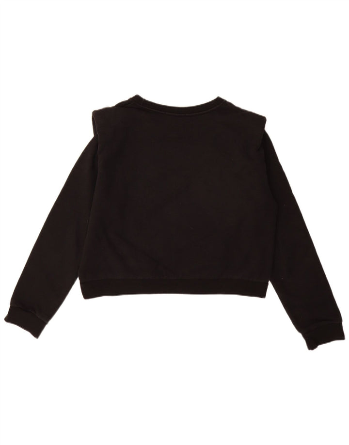 Gaelle Sweat-shirt court graphique pour femme UK 14 Large Noir