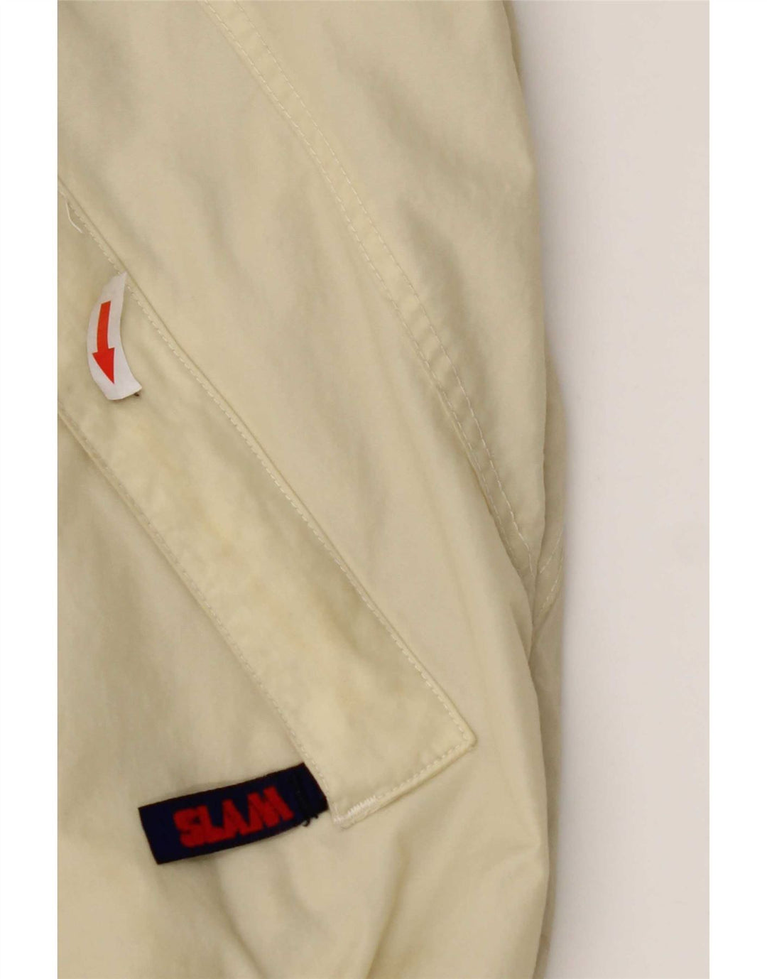 Slam Veste Bomber à Capuche Homme UK 44 2XL Blanc Cassé Nylon