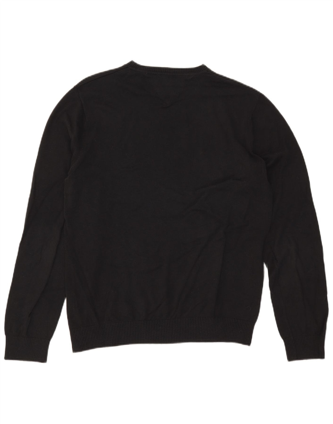 Tommy Hilfiger Pull Col V Homme Noir Moyen Coton