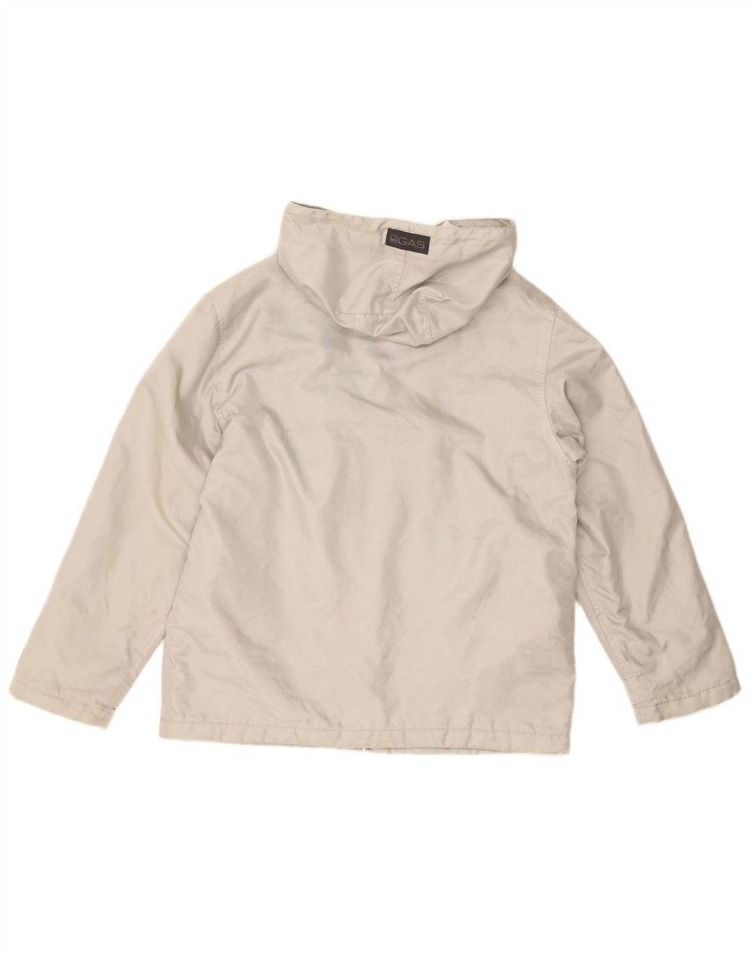 GAS Mens Windbreaker Jacket UK 36 Small Grey Nylon