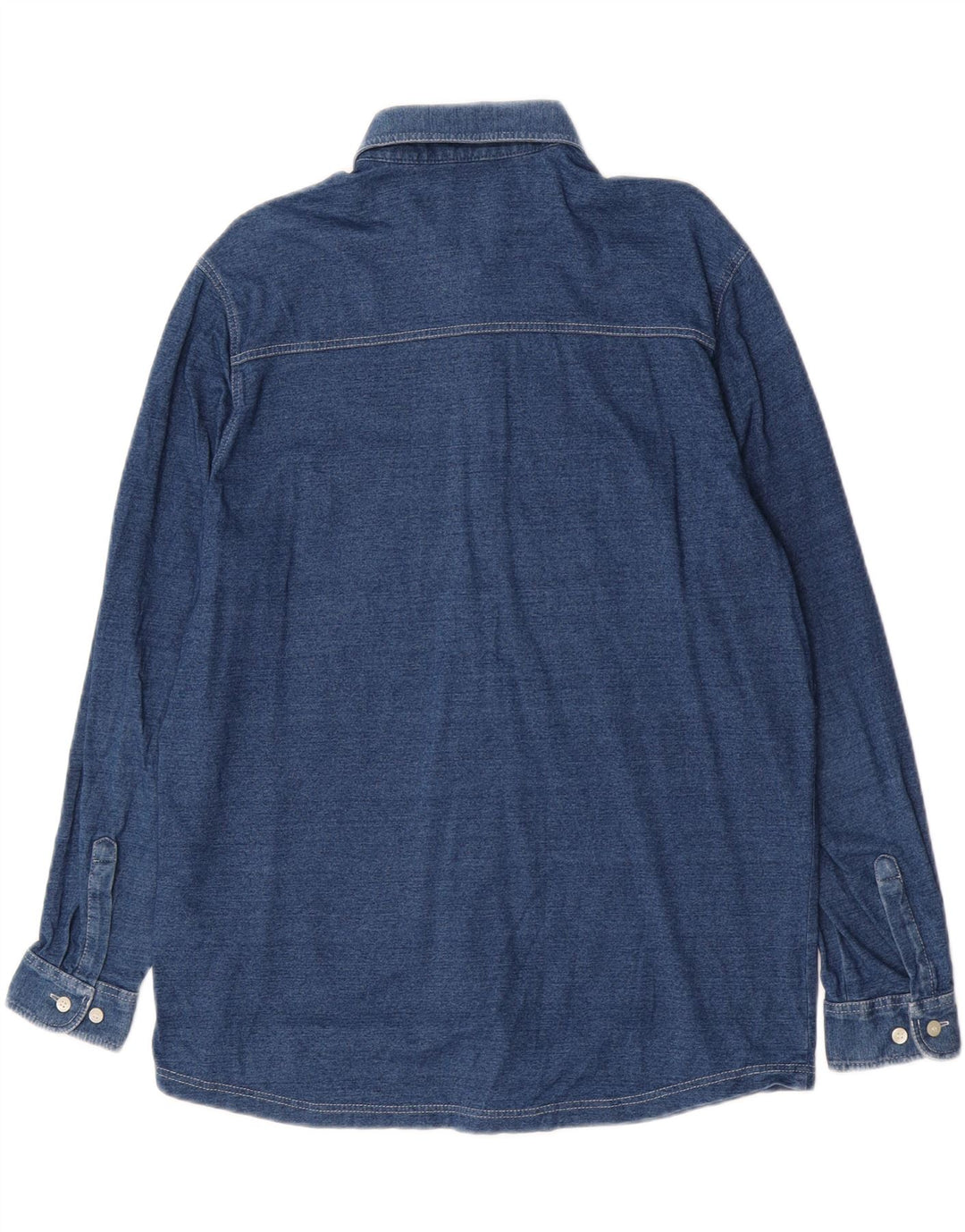 Marks & Spencer Chemise Femme UK 14 Coton Bleu Marine Moyen