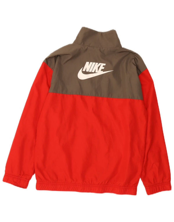 Veste de survêtement Nike Graphic pour garçon, 10-11 ans, rouge moyen, colour block