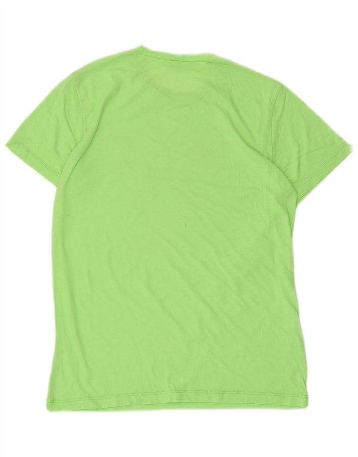 Benetton T-Shirt Graphique Femme UK 12 Vert Moyen
