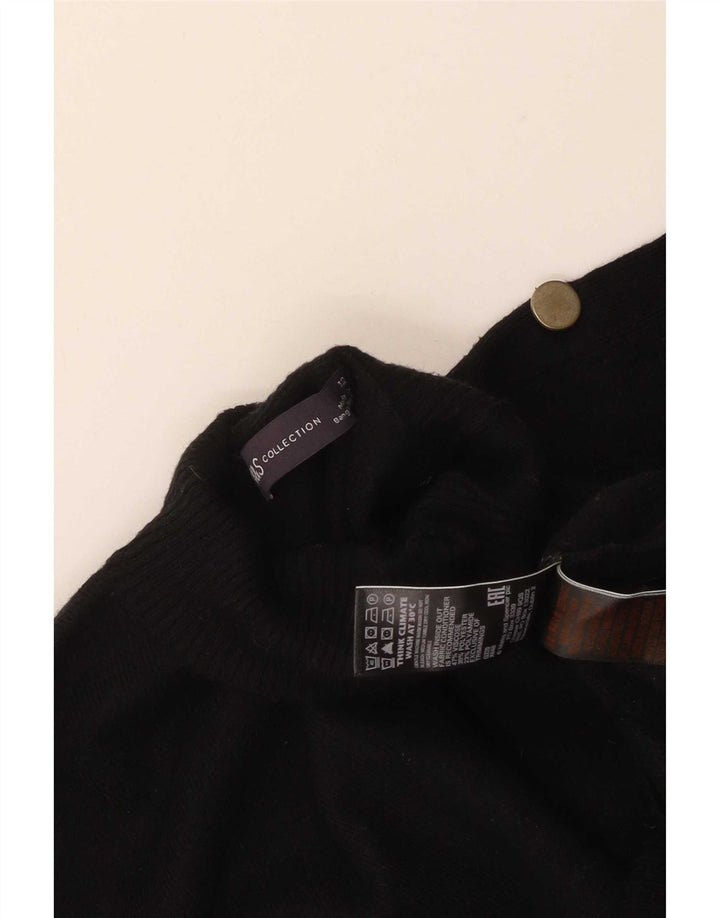 Marks & Spencer Pull col roulé pour femme UK 12 Noir moyen